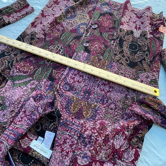 Vintage Coldwater creek made in USA textured button front top. - Picture 7 of 10